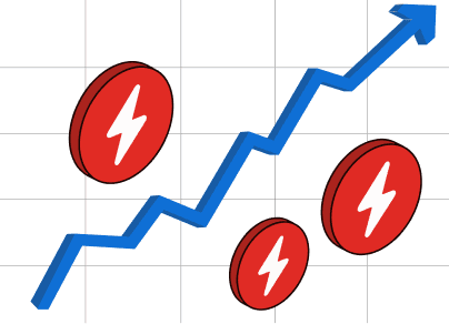 booster chart with coins